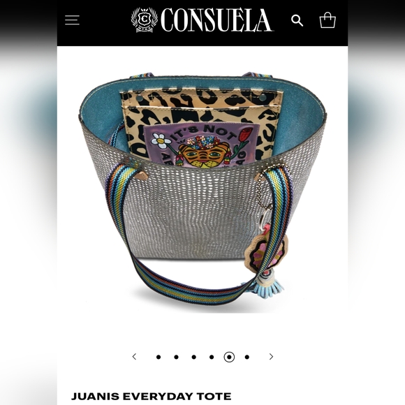 Consuela Juanis Everyday Tote with key fob charm - Picture 10 of 11